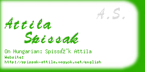 attila spissak business card